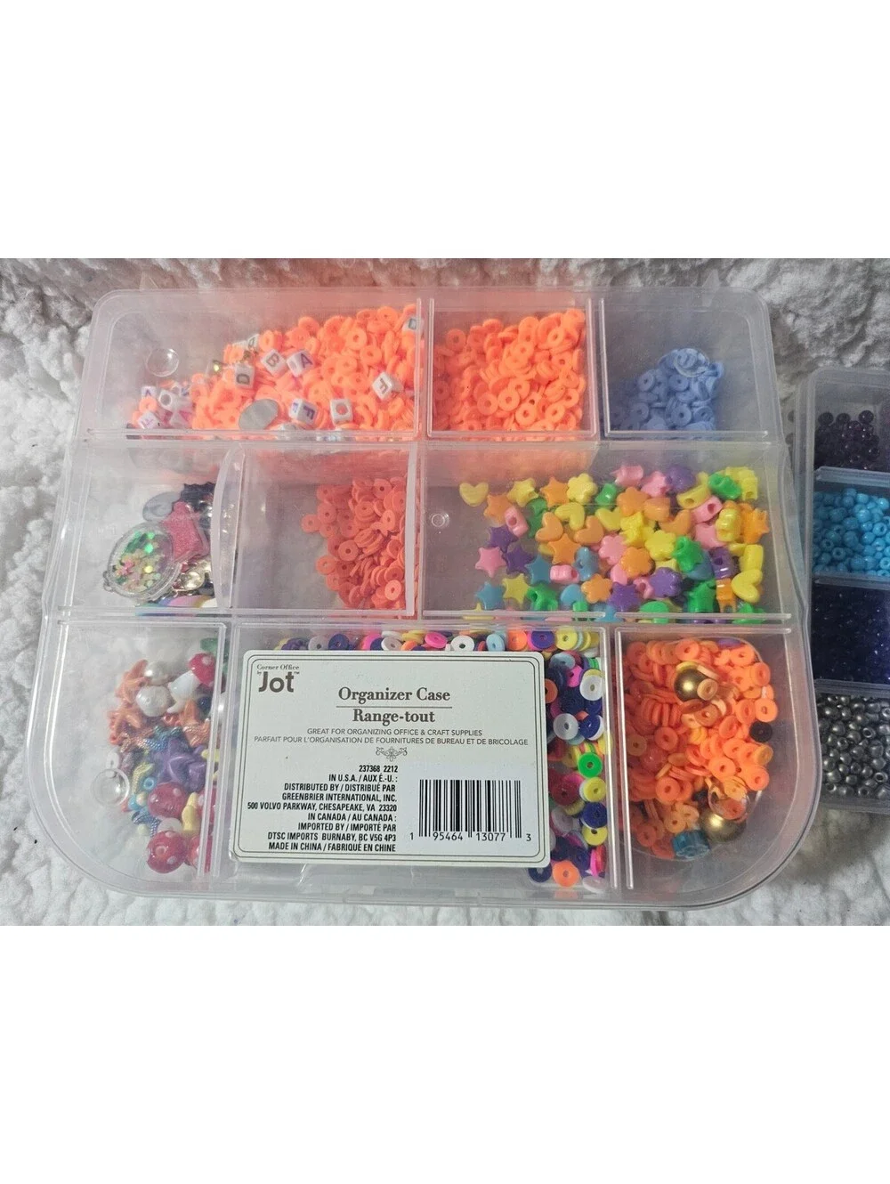 (Lot of 3) Mixed Jewelry Crafting Beads Various Colors & Styles With 3 Boxes
